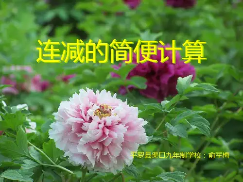 连减的简便运算课件