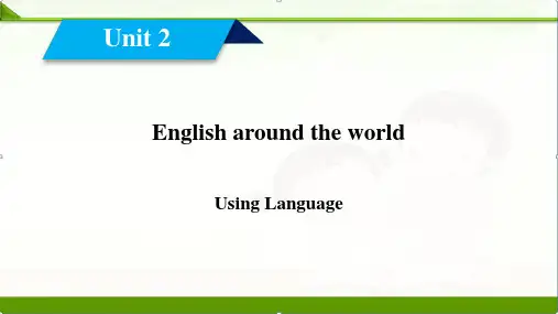 2018_2019学年高中英语Unit2Englisharoundtheworld_3课件新人教版必