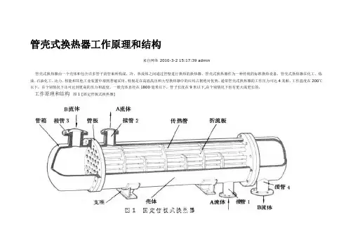 管壳式换热器工作原理和结构