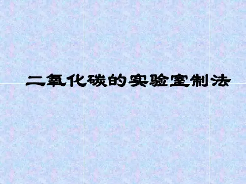 二氧化碳的实验室制法