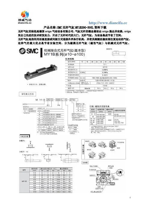 MY1B20G-300L资料下载