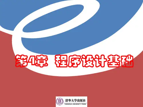 第4章程序设计基础