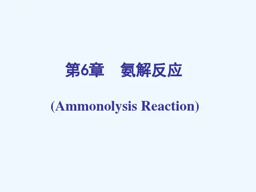 第六章_氨解反应
