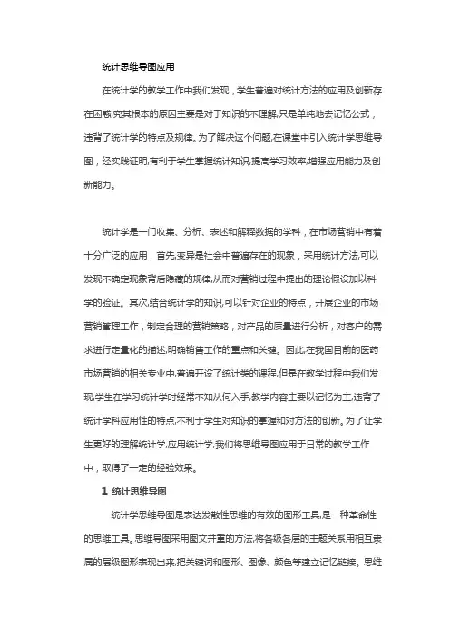 统计思维导图