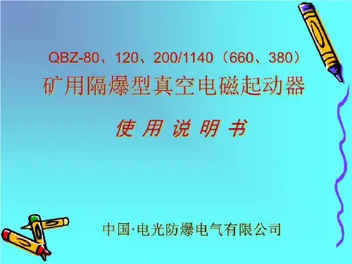 矿用防爆型电磁启动器(精选)