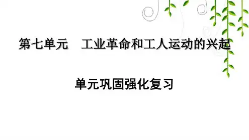 部编9年级上册历史第七单元巩固强化复习