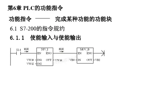 第6章PLC的功能指令