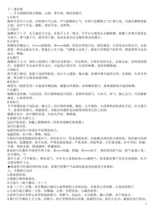 十二条经络