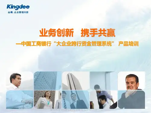 工行-金蝶大企业跨行财资管理平台产品介绍