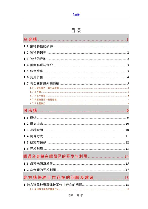 乌金猪