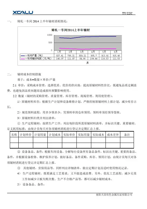 辅材成本控制措施