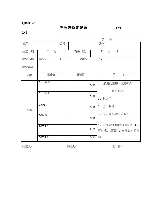 设备管理记录表格大全