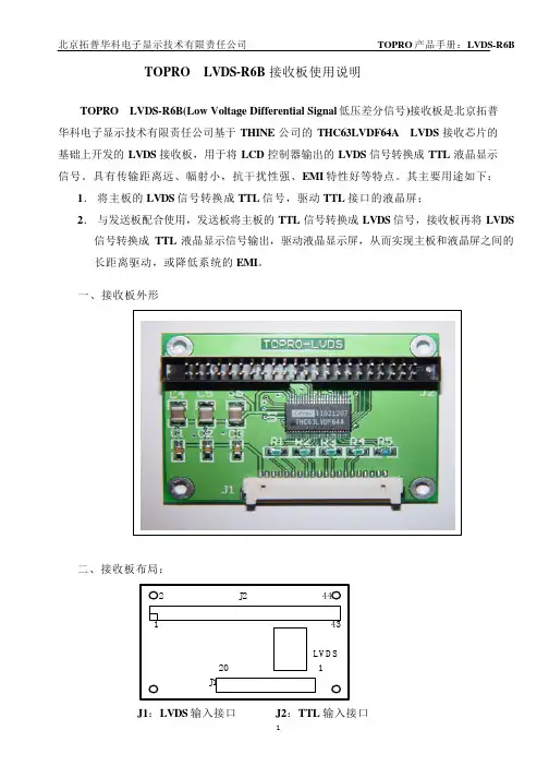 TTL-LVDS转换板