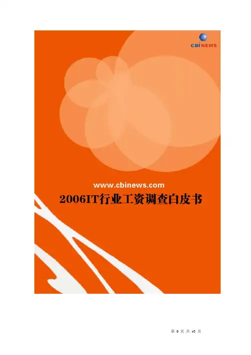 It行业问卷调查