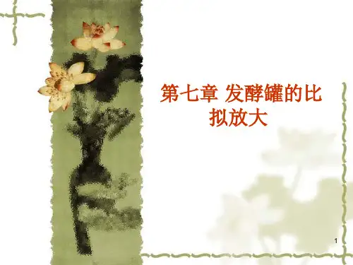 第七章发酵罐的比拟放大PPT课件