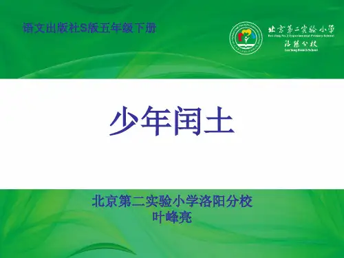 《少年闰土》ppt(省一等奖)