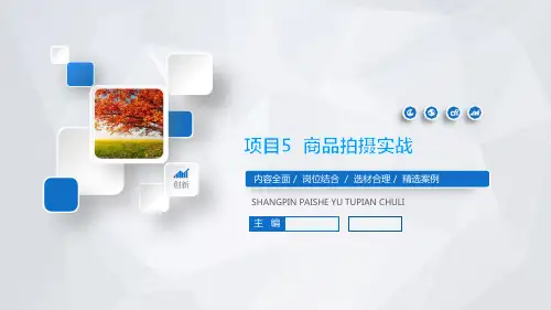 《商品拍摄与图片处理》课件05商品拍摄实战
