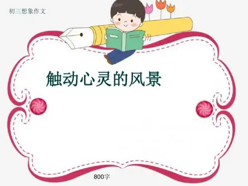 初三想象作文《触动心灵的风景》800字(共12页PPT)