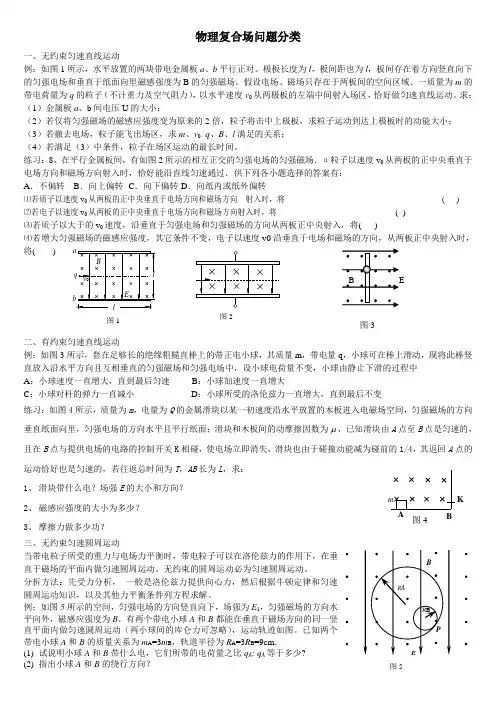 物理复合场问题分类[1]