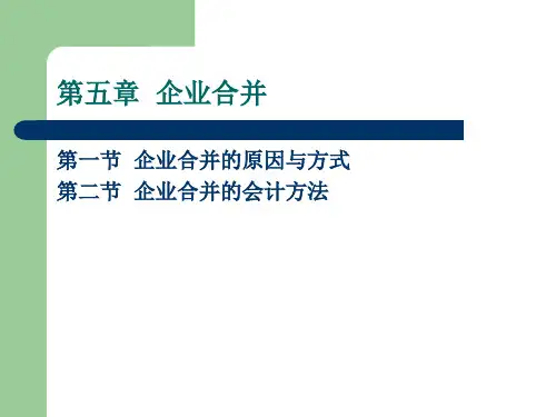 第四章企业合并