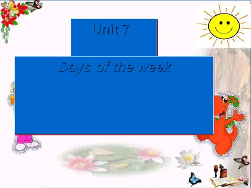 五年级英语下册Unit7《DaysoftheWeek》 优秀课件北师大版(三起)