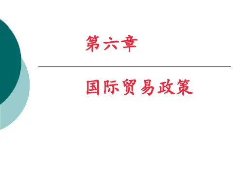 第六章-国际贸易政策