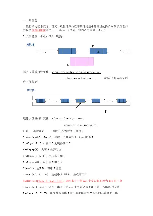 数据结构复习参考