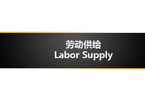 劳动供给