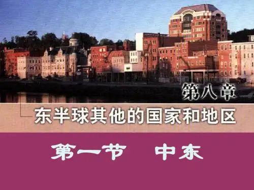 第二节 中东