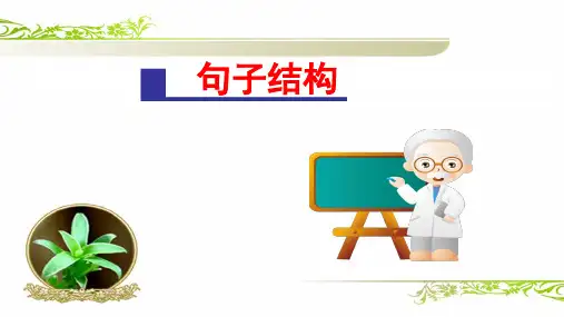 句子结构和句子成分详细讲解、配套练习(44张)