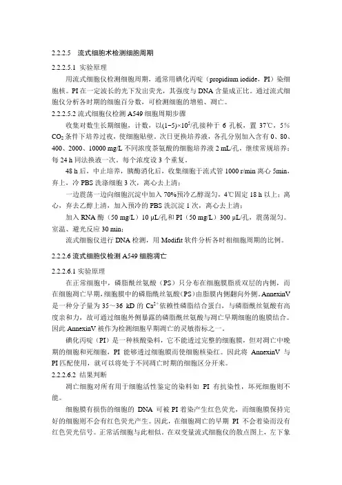 方法--流式细胞术检测细胞
