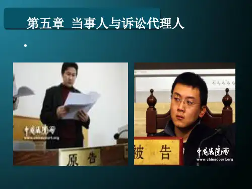 民事诉讼法第五章  当事人与诉讼代理人