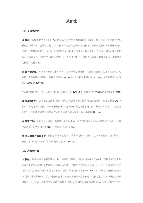 采矿法