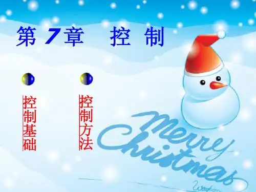 第七章 控制