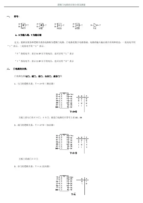 逻辑门电路
