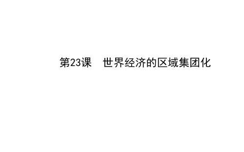 世界经济的区域集团化(39张ppt)