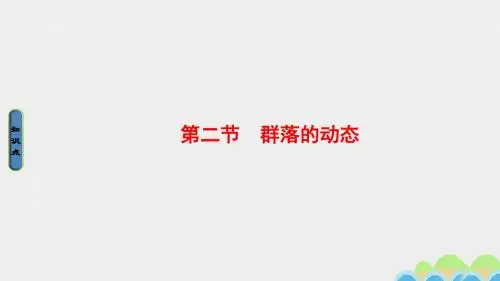 课堂新坐标2016_2017学年高中生物第2单元生物群体的稳态与调节第2章群落的稳态与调节第2节群落的动态课件
