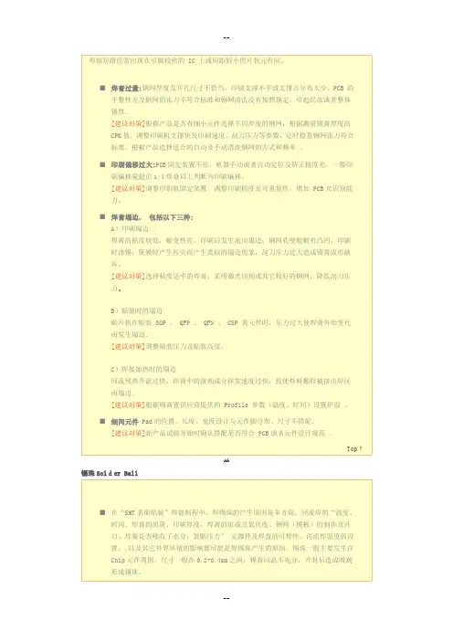 SMT用焊锡膏使用过程中常见问题之原因分析