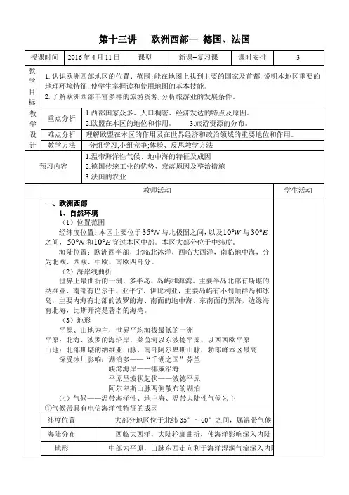 13欧洲西部 德国、法国