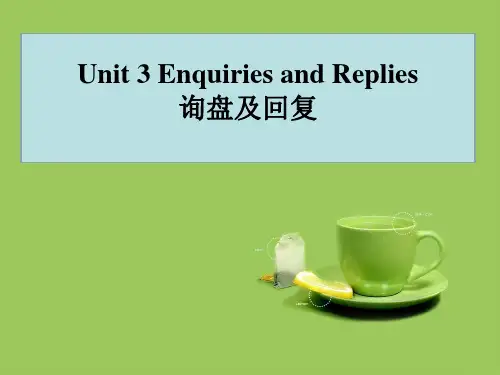 外贸函电第二版-Unit_03_询盘及回复