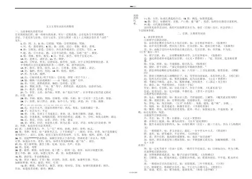 文言文常用词语整理
