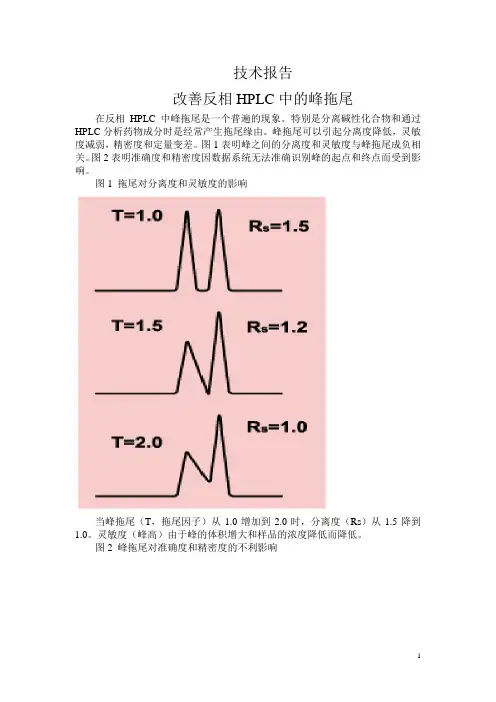 峰形拖尾的原因及解决方法