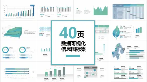 40页数据可视化图表PPT模板