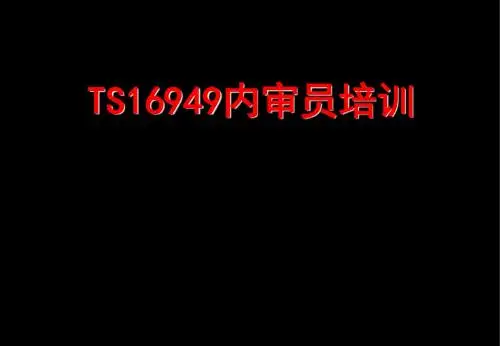 TS16949审核技巧34p