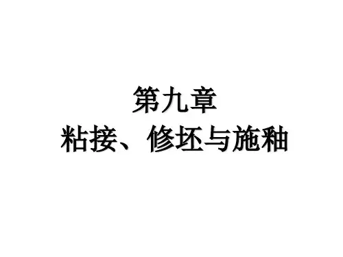陶瓷工艺学---第九章 粘接、修坯与施釉