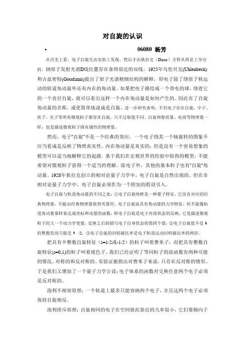 电子自旋