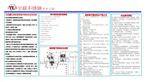 宇联不锈钢开平工段工艺流程图