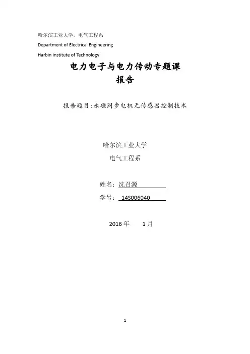 永磁同步电机无传感器控制技术 2