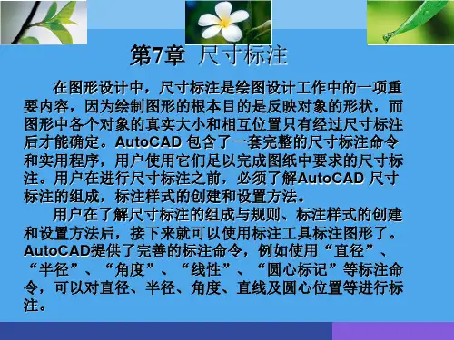 第七章 尺寸标注综述