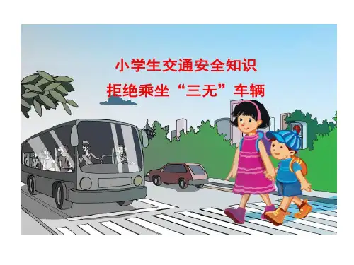 拒绝乘坐三无车辆19页PPT